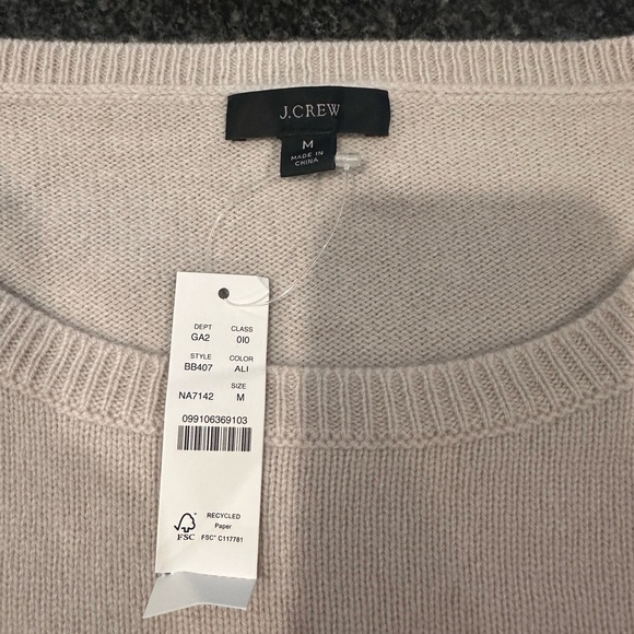 NWT J.Crew Wool and recycled cashmere oversized crewneck sweater - Picture 4 of 6